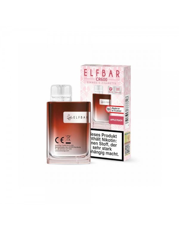 Elfbar CR600 E-Zigarette - Apple Peach