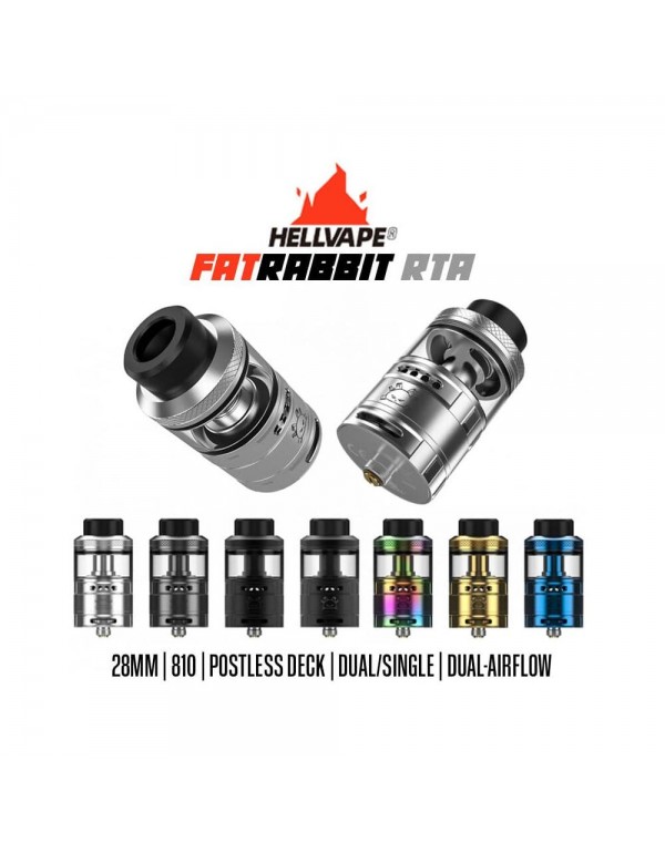 Hellvape Fat Rabbit RTA - 5,5ml 28,4mm Verdampfer ...