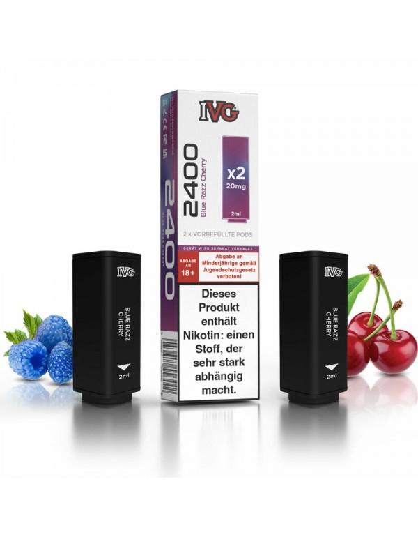 IVG 2400 Ersatzpod - Blue Razz Cherry