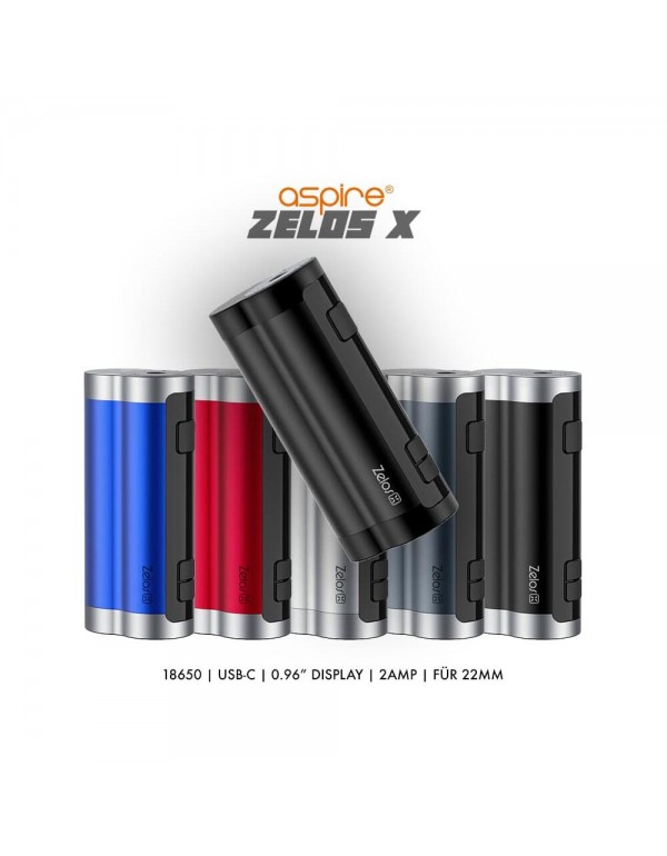 Aspire Zelos X Mod - 80W 18650 Akkuträger