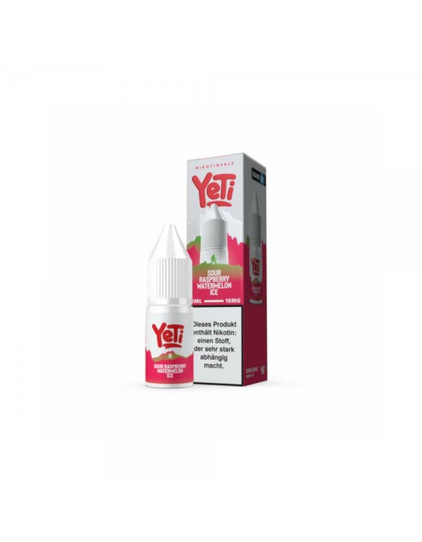 Yeti Summit Nic Salt 10ml - Sour Raspberry Waterme...