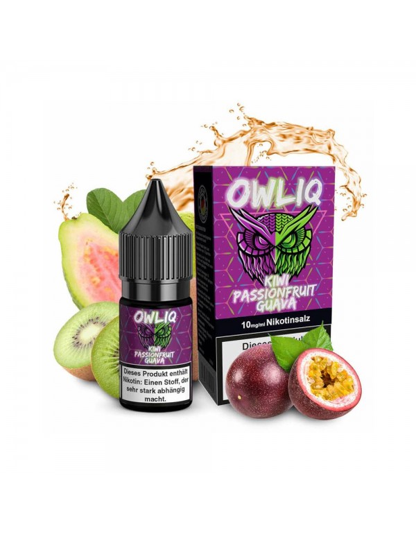 OWLIQ Nikotinsalz 10ml - Kiwi Passionsfuit Guave