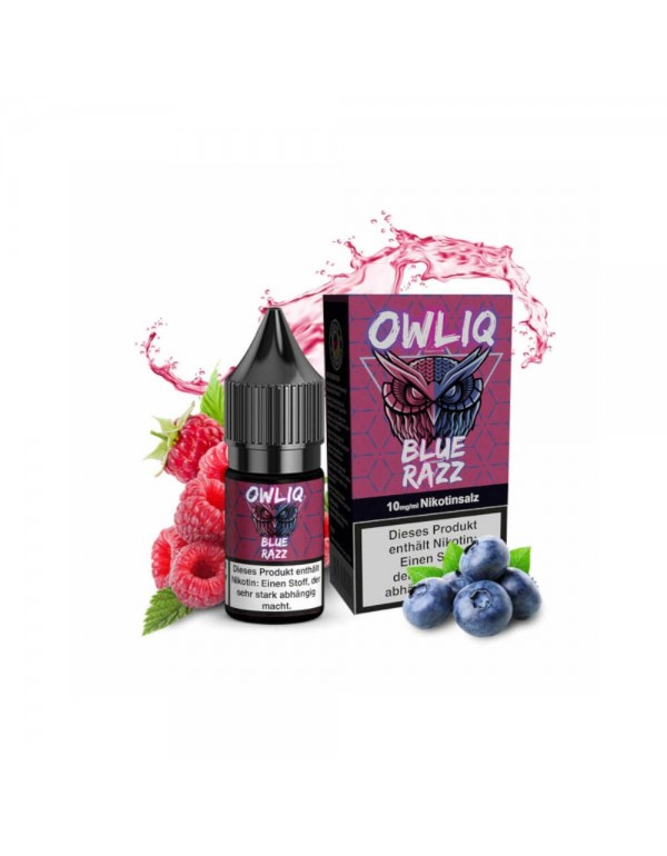 OWLIQ Nikotinsalz 10ml - Blueberry Razz