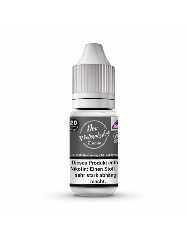 - Der Nikotinsalz Shot 20mg/ml