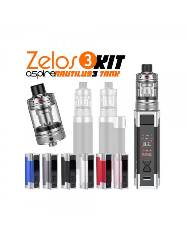 Aspire Zelos 3 Kit - 80W 3200mAh Nautilus 3 Set