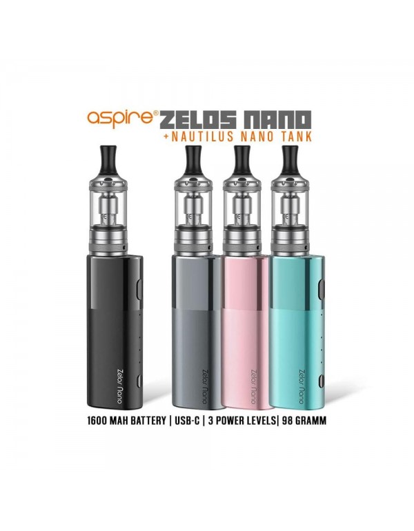 Aspire Zelos Nano Kit - 1600mAh Nautilus Nano Set