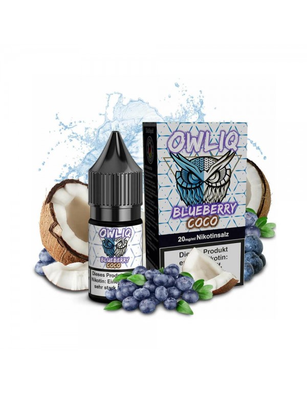 OWLIQ Nikotinsalz 10ml - Blueberry Coco