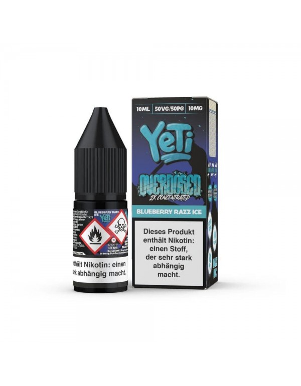 Yeti Overdosed Nic Salt - Blueberry Razz Ice