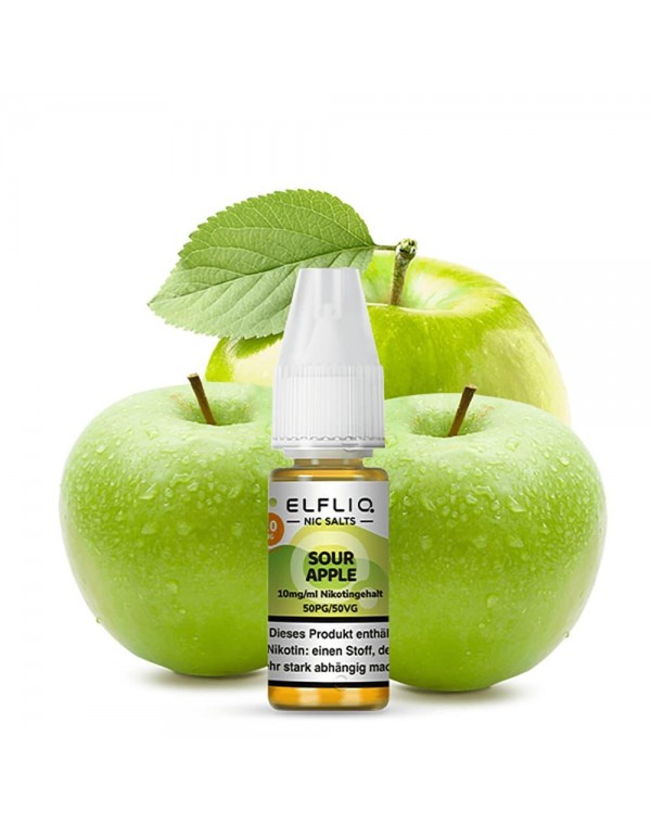 Elfliq by Elfbar Nikotinsalz 10ml Liquid - Sour Ap...