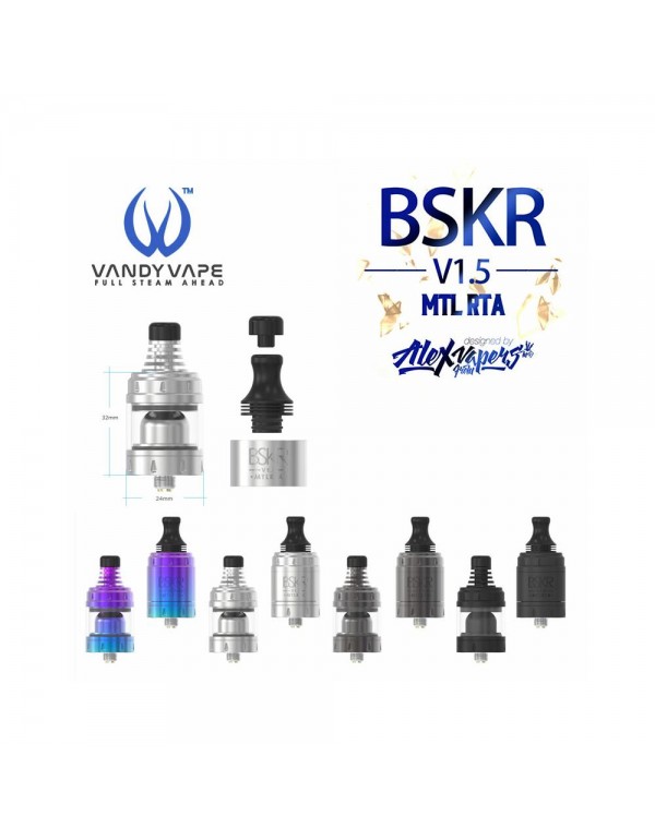 Vandyvape Berserker V1.5 MTL RTA Tank - 3ml 24mm V...