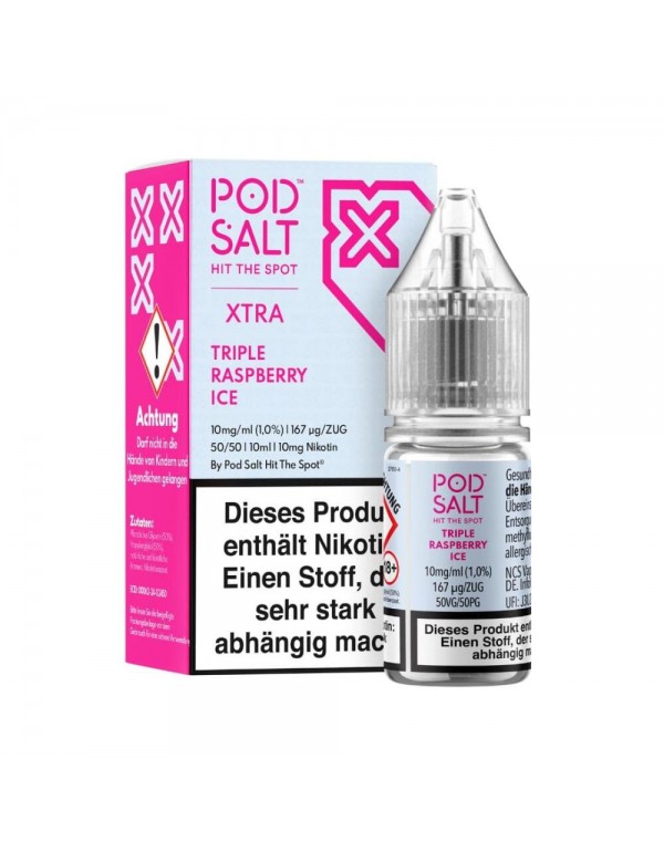 Pod Salt Xtra Nikotinsalz - Triple Raspberry Ice