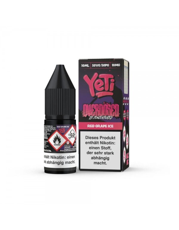 Yeti Overdosed Nic Salt - Red Grape Ice