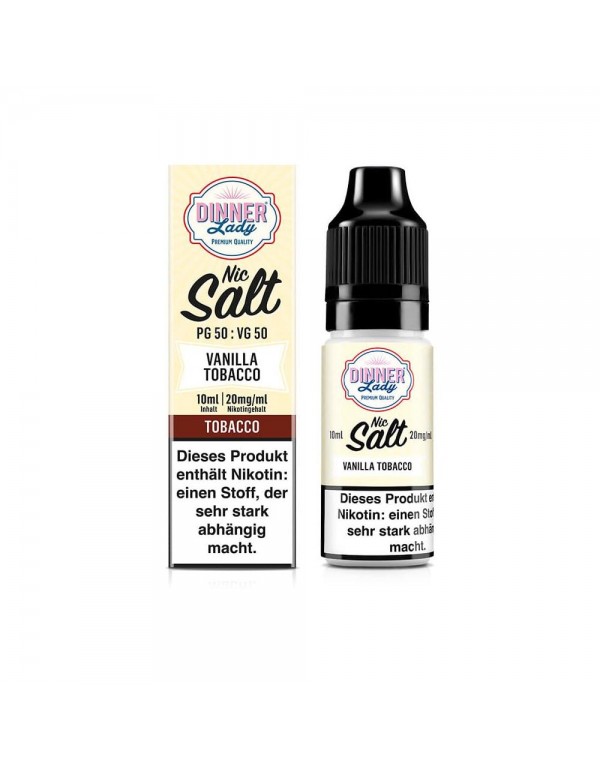 Dinner Lady Nikotinsalz - Vanilla Tobacco 10ml