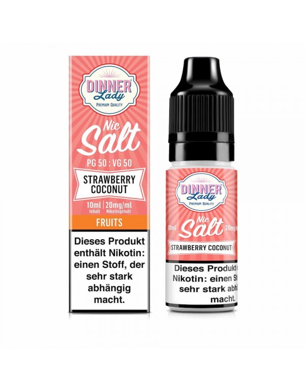 Dinner Lady Nikotinsalz - Strawberry Coconut 10ml