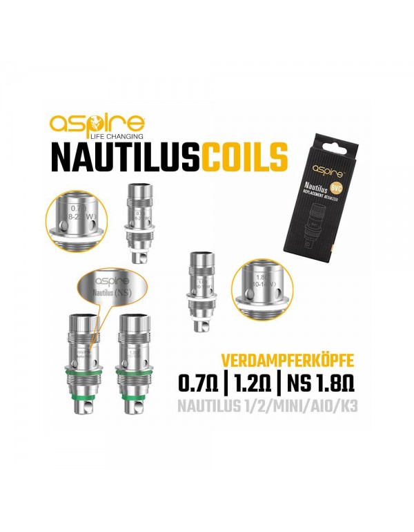 Aspire Nautilus Coils - BVC Verdampfer