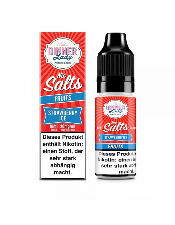 Dinner Lady Nikotinsalz - Strawberry Ice 10ml