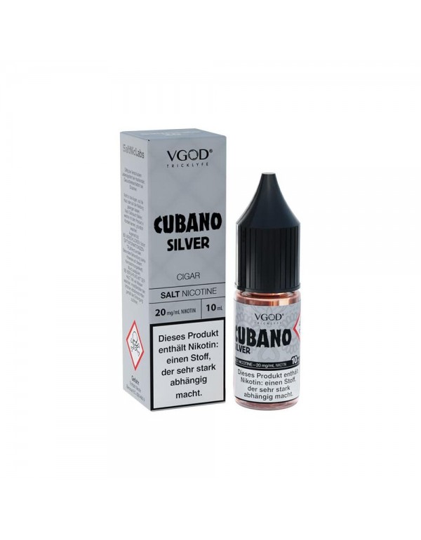 VGOD Nikotinsalz Liquid 10ml - Cubano Silver