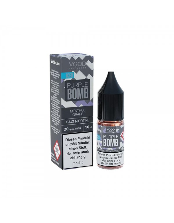 VGOD Nikotinsalz Liquid 10ml - Iced Purple Bomb