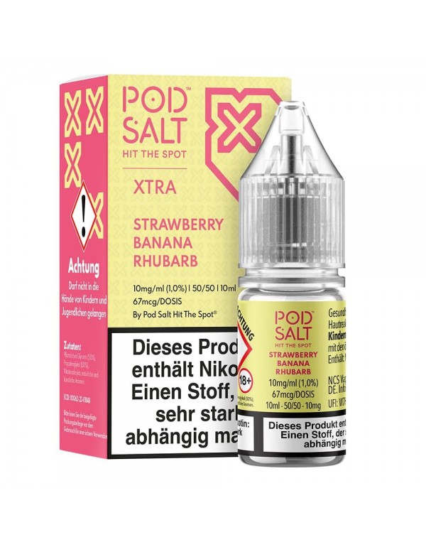 Pod Salt Xtra Nikotinsalz - Strawberry Banana Rhub...