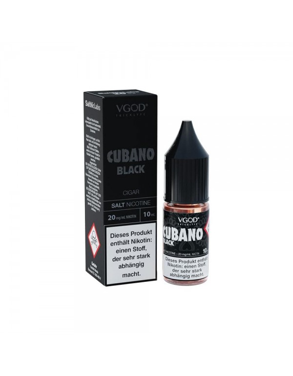 VGOD Nikotinsalz Liquid 10ml - Cubano Black