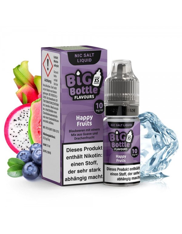 Big Bottle Nikotinsalz 10ml - Happy Fruits