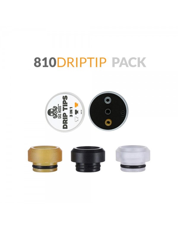 Drip Tip - Gas Mods 810 Pack