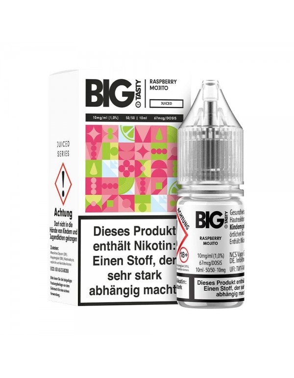 Big Tasty Nikotinsalz Liquid 10ml - Raspberry Moji...