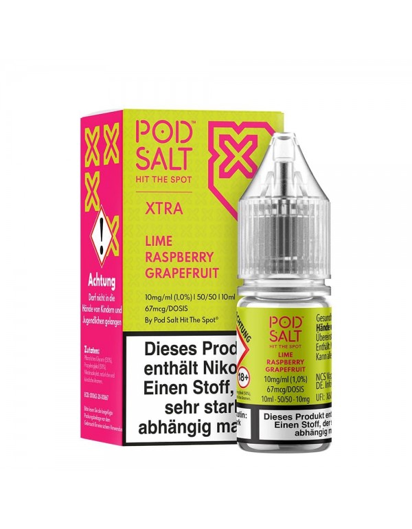 Pod Salt Xtra Nikotinsalz - Lime Grapefruit Raspbe...