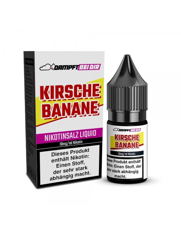 10ml Nikotinsalz Liquid - Kirsche Banane