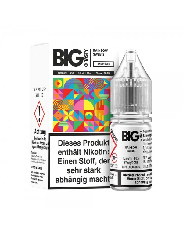 Big Tasty Nikotinsalz Liquid 10ml - Rainbow Sweets