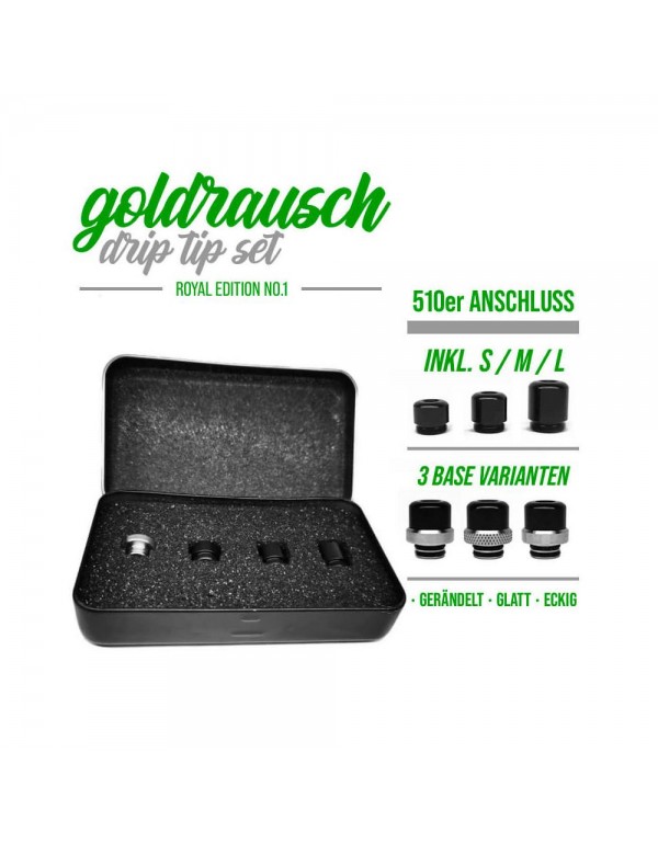 Goldrausch Royal Edition No. 2 Drip Tip Set - 510e...