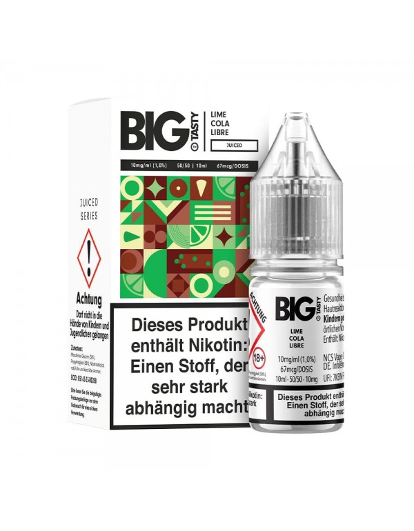 Big Tasty Nikotinsalz Liquid 10ml - Lime Cola Libr...