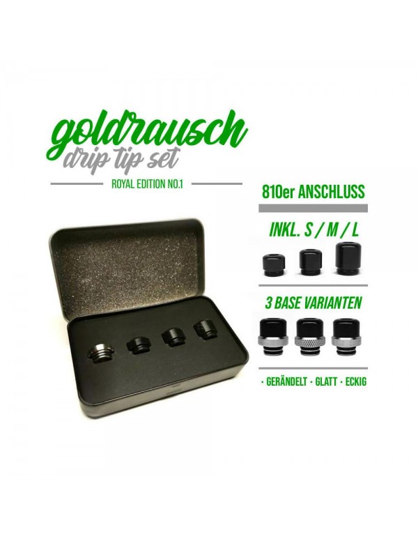 Goldrausch Royal Edition No. 1 Drip Tip Set - 810e...