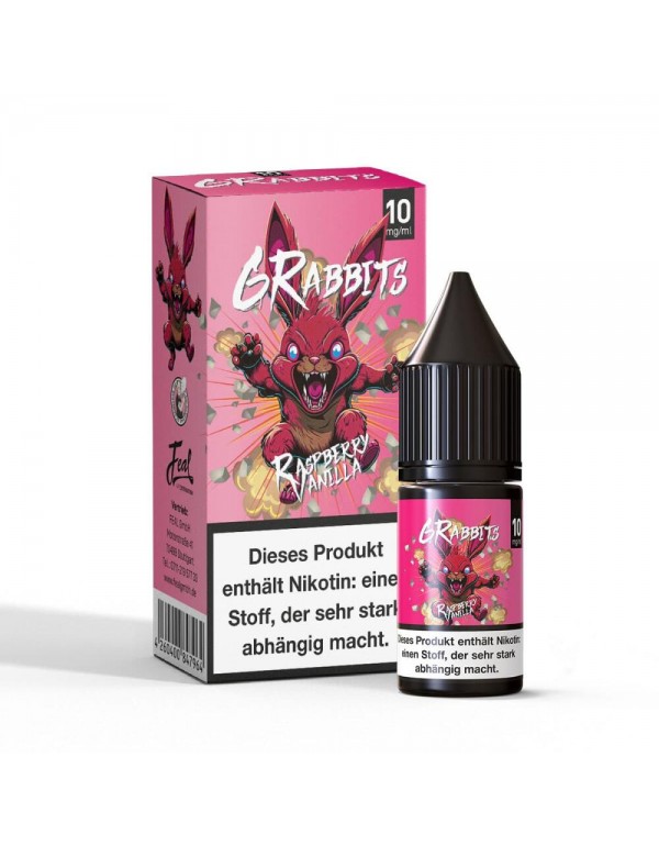 6Rabbits Nikotinsalz 10ml Liquid - Raspberry Vanil...