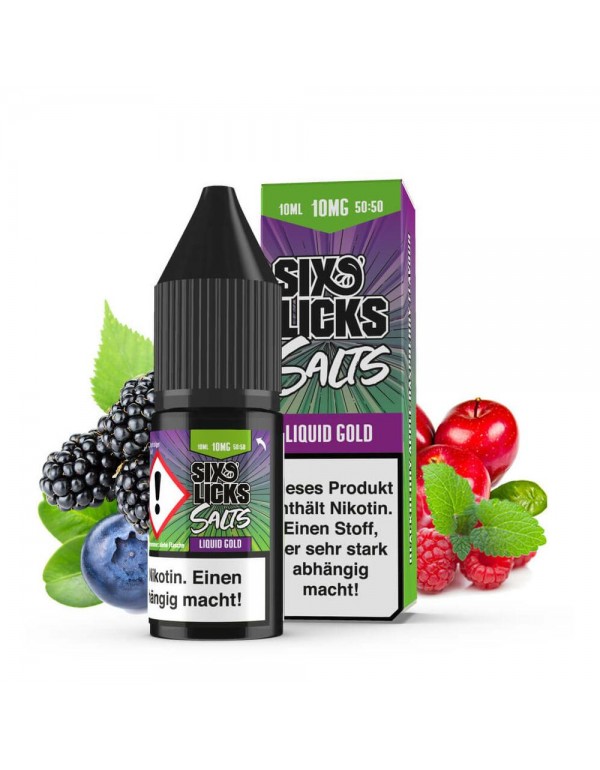 Six Licks Nikotinsalz - Liquid Gold 10ml