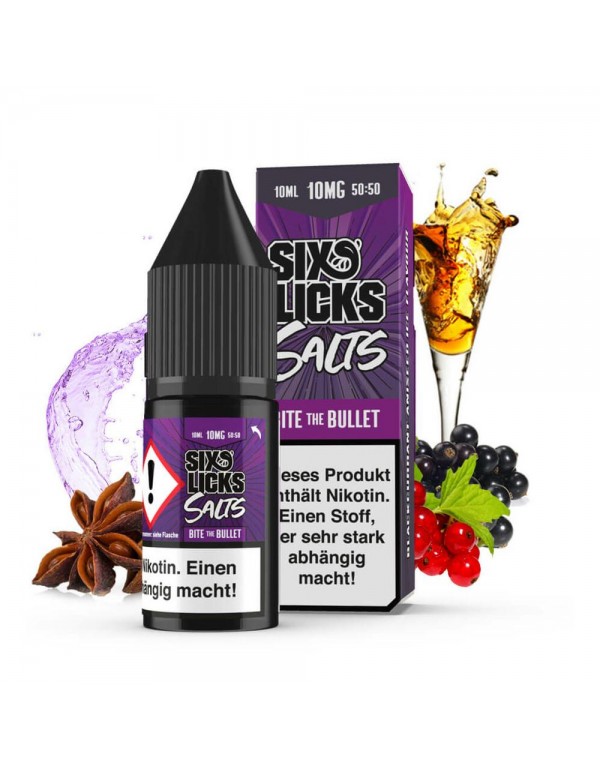 Six Licks Nikotinsalz - Bite the Bullet 10ml