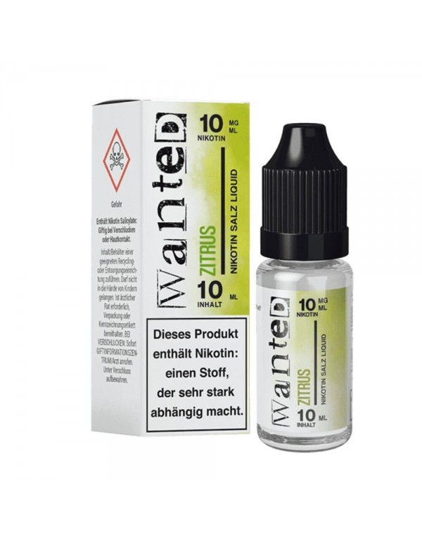 Wanted Overdosed Nikotinsalz Liquid 10ml - Zitrus