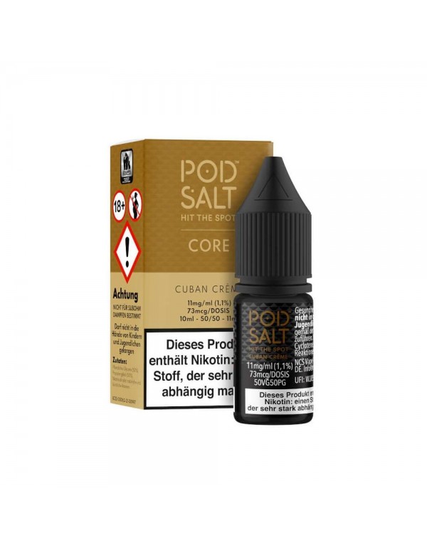 Pod Salt Nikotinsalz - Cuban Creme 11mg/ml 10ml