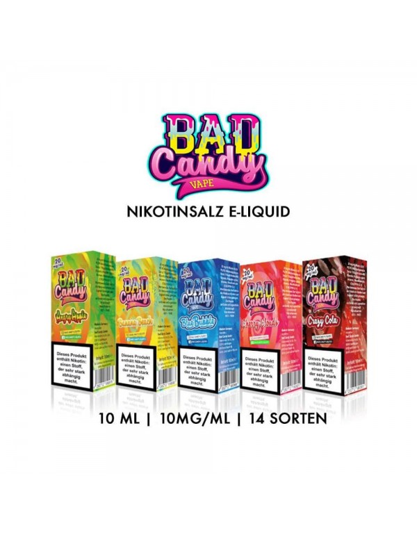 Bad Candy 10ml Nikotinsalz Liquids 10mg/ml