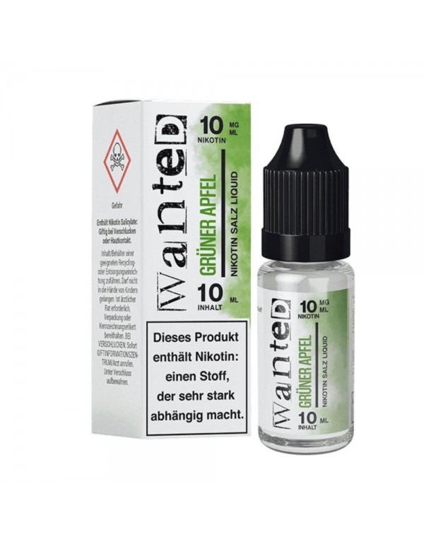 Wanted Overdosed Nikotinsalz Liquid 10ml - grüner...