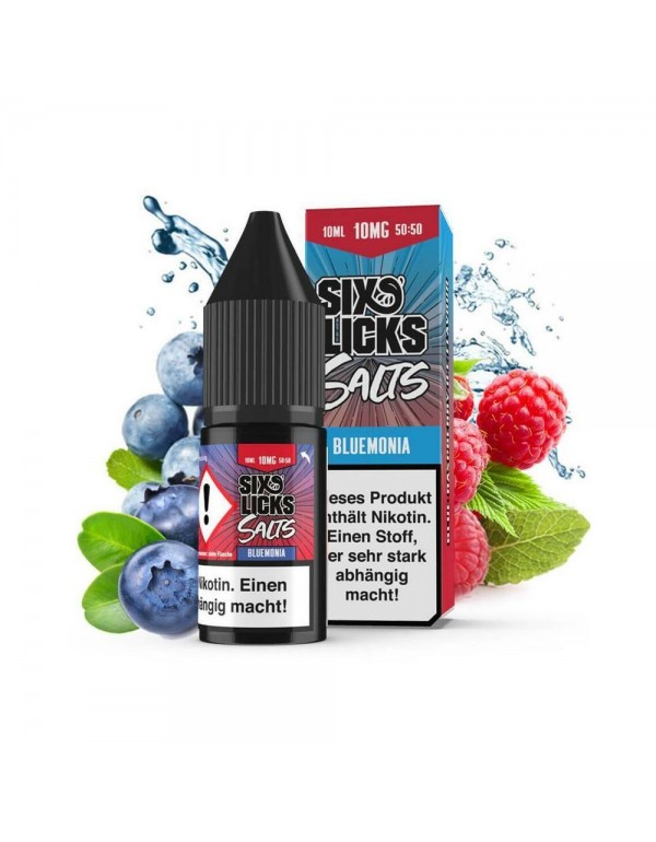 Six Licks Nikotinsalz - Bluemonia 10ml