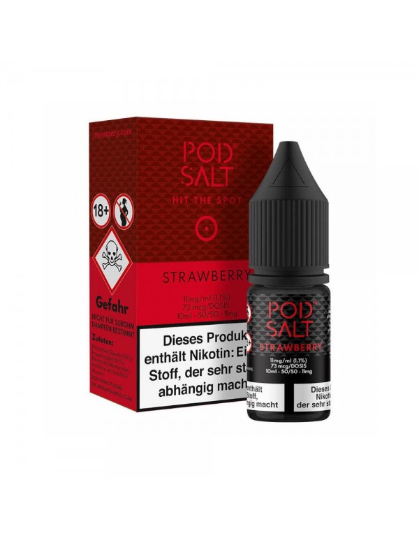 Pod Salt Nikotinsalz - Strawberry 11mg/ml 10ml